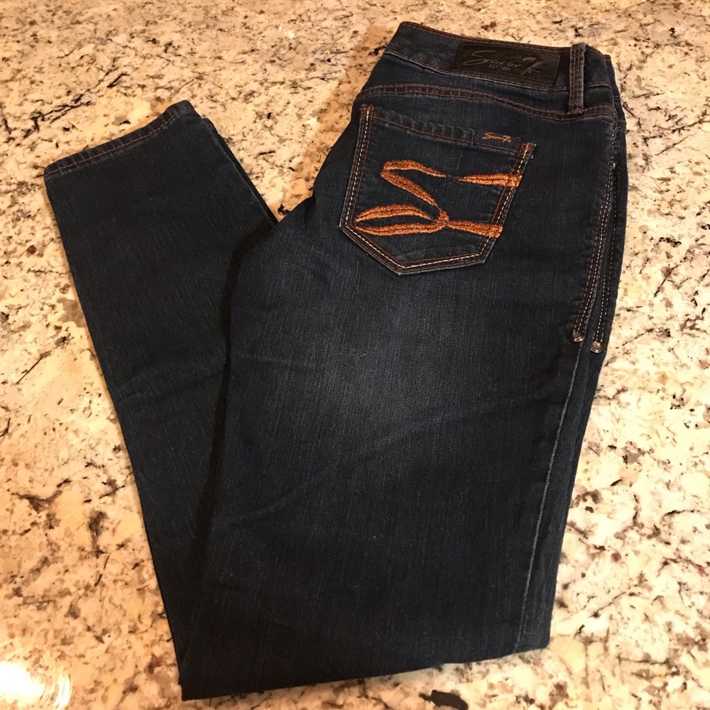 Seven7 dark blue skinny jeans size 29